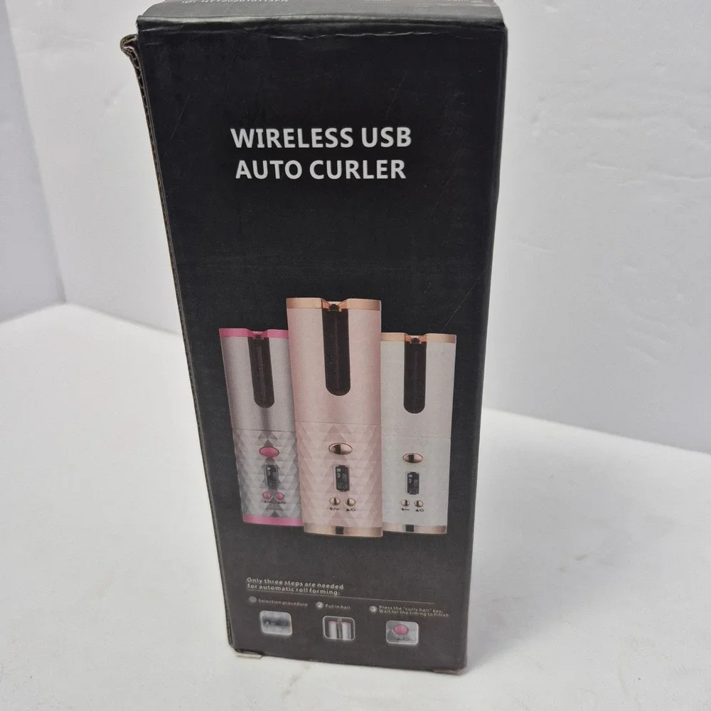 Wireless USB Auto Hair Curler SL-886 Cordless Ceramic Curling Iron LCD